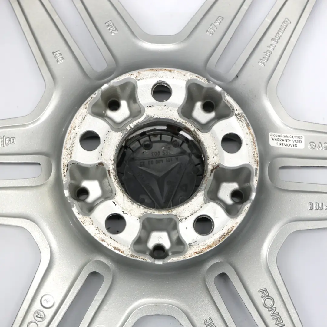 Mercedes W212 Rear Axle Silver Alloy Wheel Rim 18" ET:54 9J A2124012402