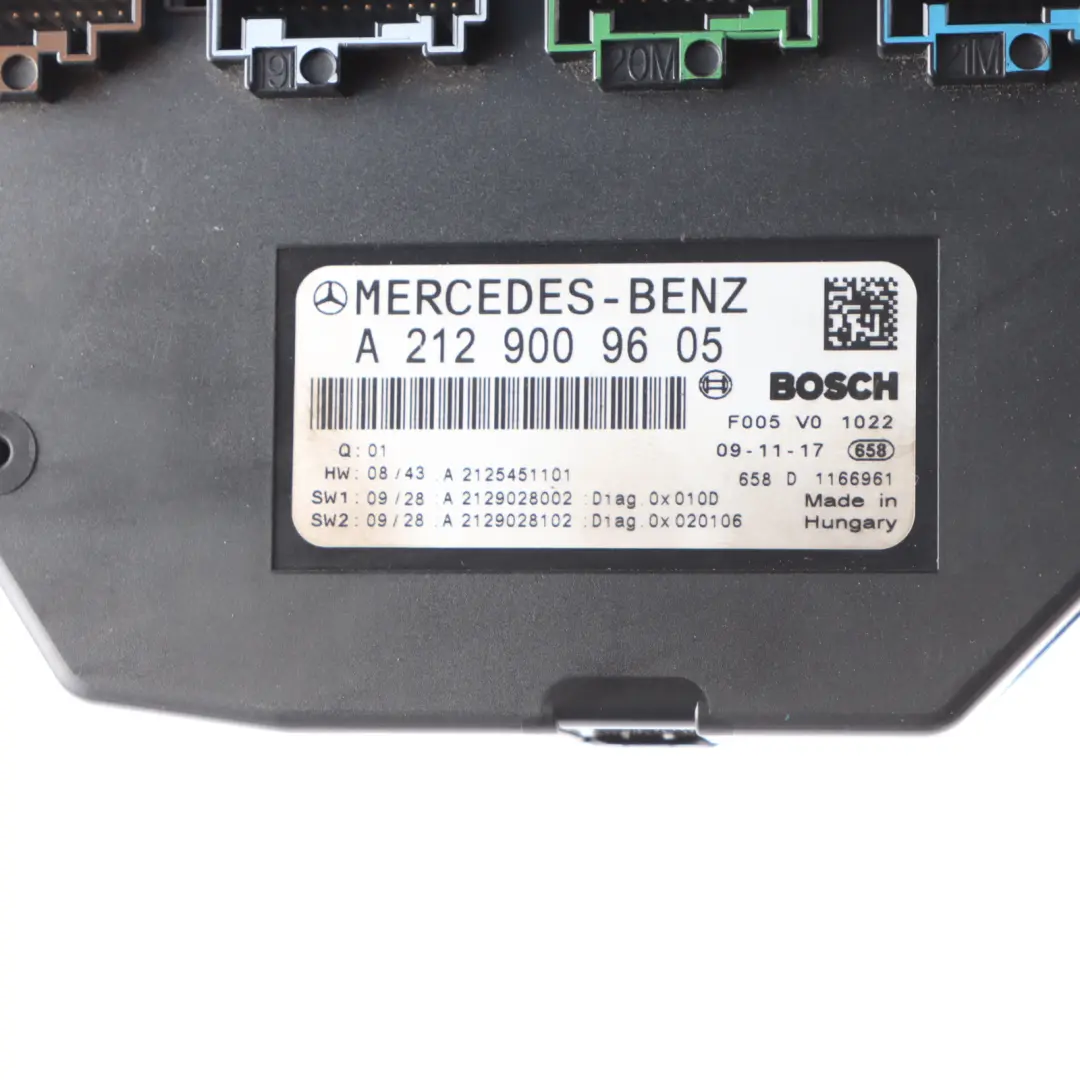 Fuse Box Mercedes W204 W212 Diesel Front Sam Control Module Unit A2129009605