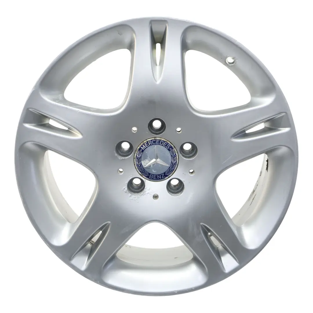 Mercedes W220 Silver Cerchio In Lega 17" 7.5J ET:46 5 Doppie Razze A2204012402