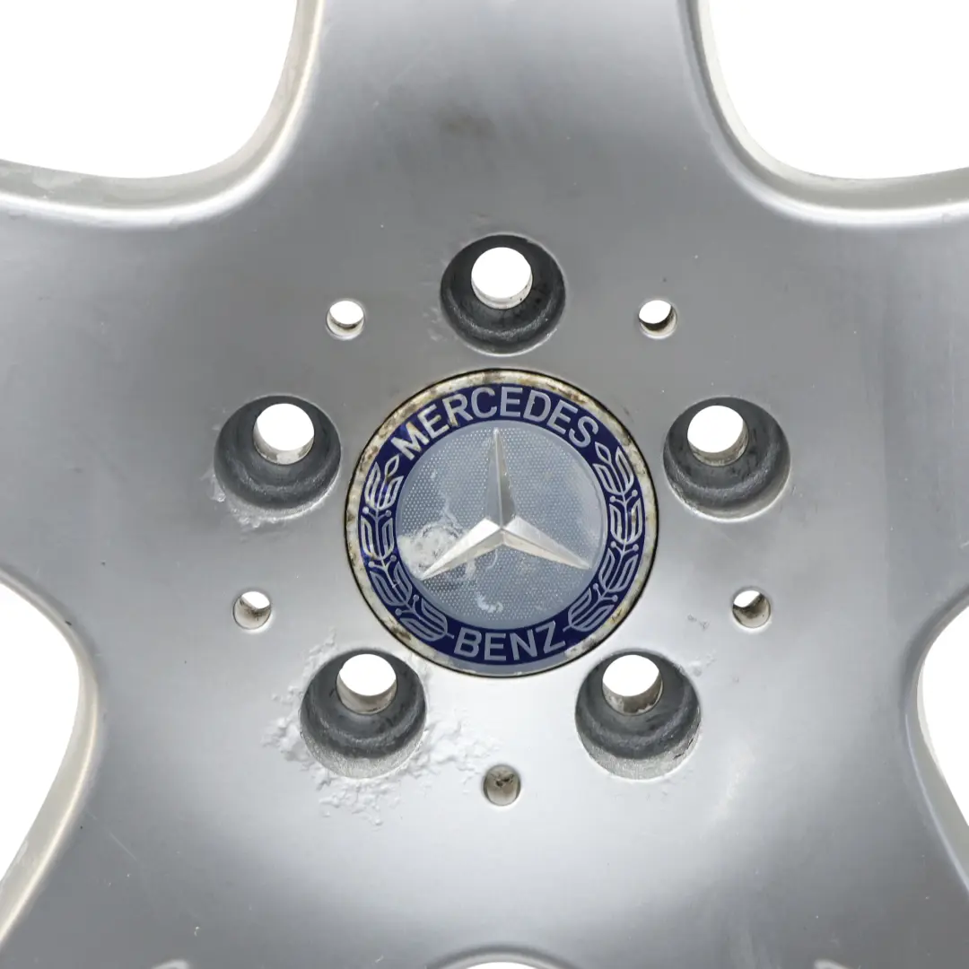 Mercedes W220 Silver Cerchio In Lega 17" 7.5J ET:46 5 Doppie Razze A2204012402