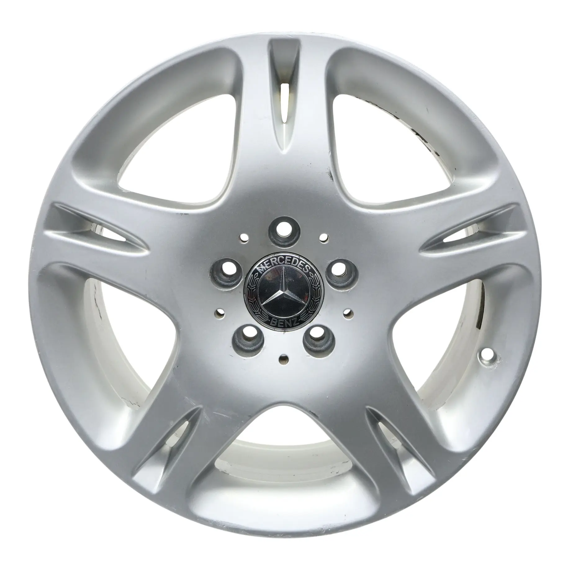 Mercedes W220 Silver Wheel Alloy Rim 17" 7.5J ET:46 5 Double Spoke A2204012402