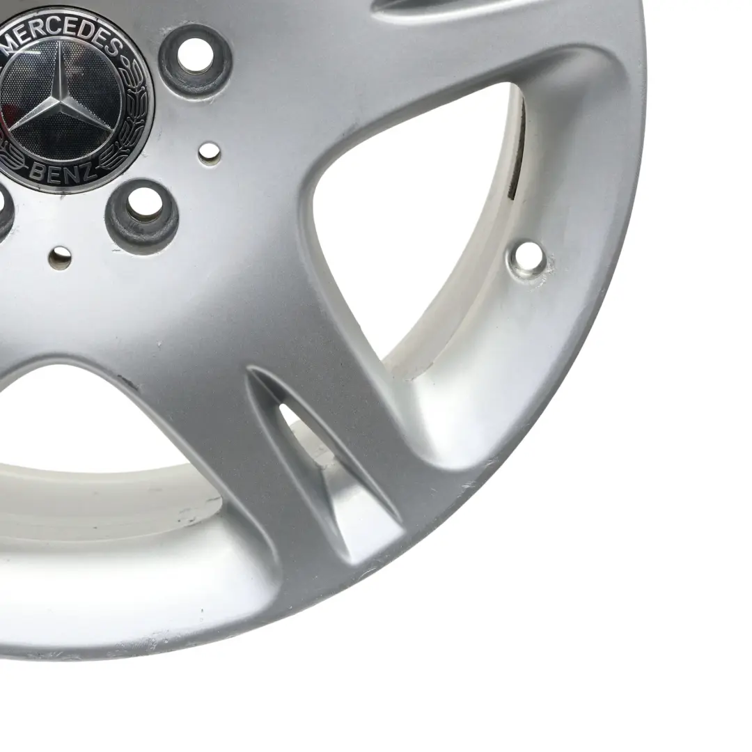 Mercedes W220 Silver Wheel Alloy Rim 17" 7.5J ET:46 5 Double Spoke A2204012402