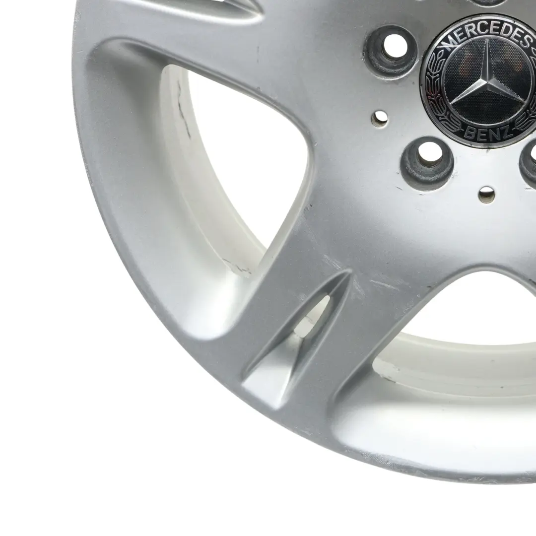 Mercedes W220 Silver Wheel Alloy Rim 17" 7.5J ET:46 5 Double Spoke A2204012402