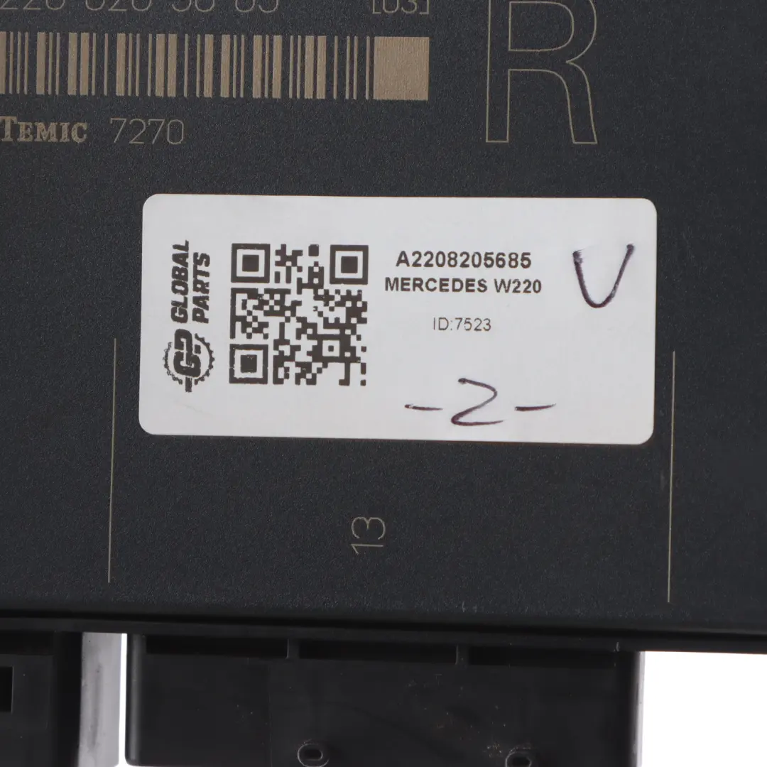 Mercedes W220 Front Right O/S Seat Module Control Unit ECU A2208205685
