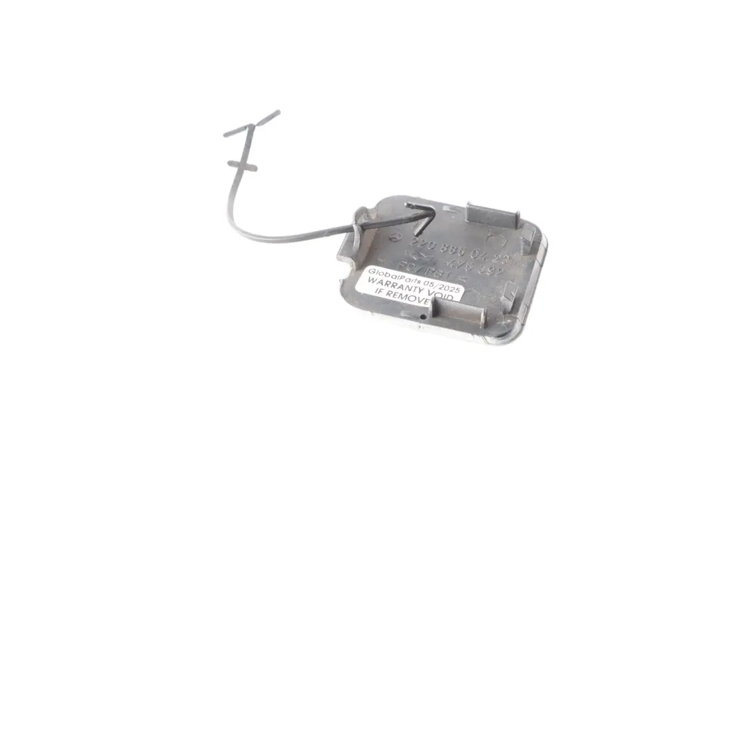 Mercedes W220 Rear Bumper Towing Eye Cover Trim Cap Brilliant Silver - 744
