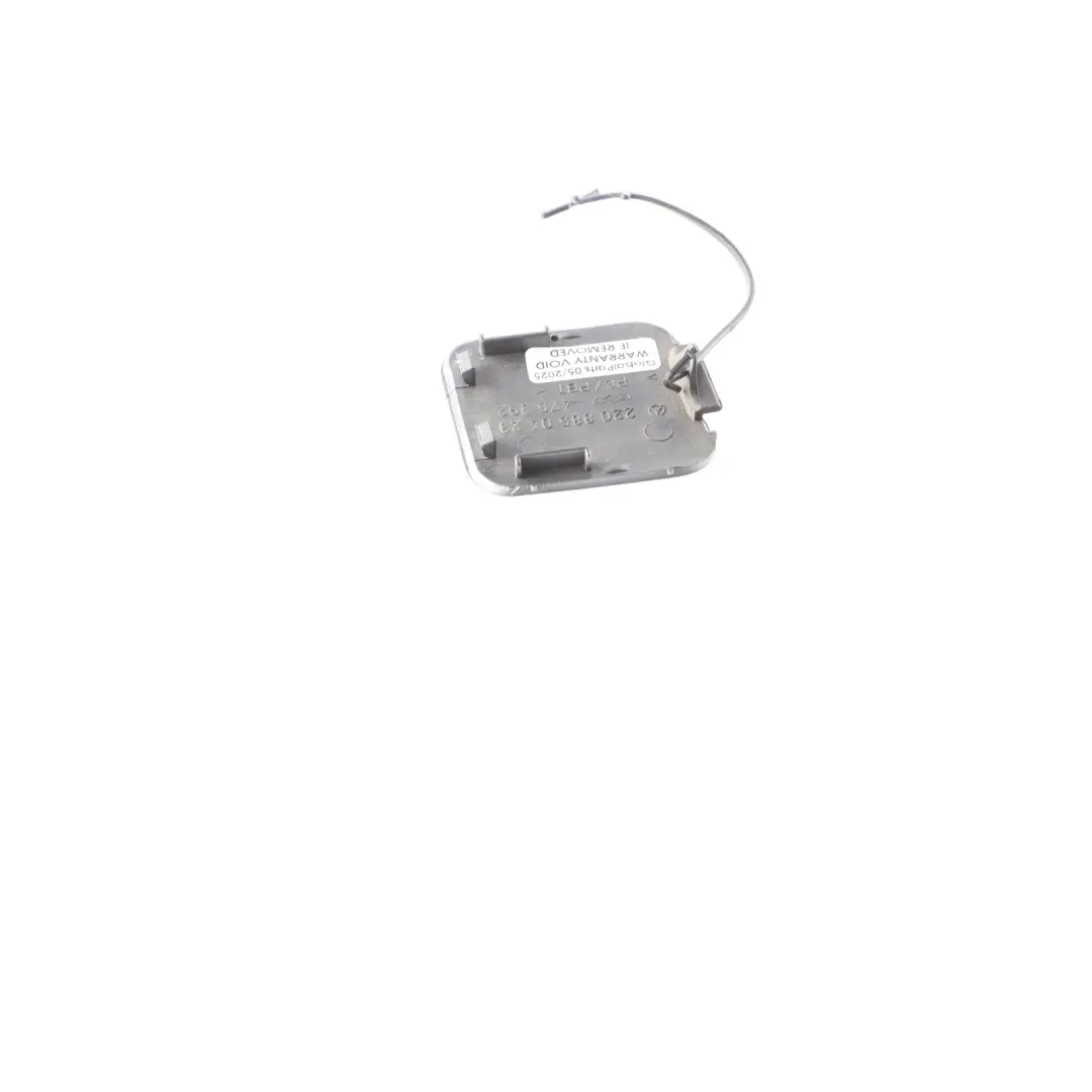 Mercedes W220 Rear Bumper Towing Eye Cover Trim Cap Brilliant Silver - 744