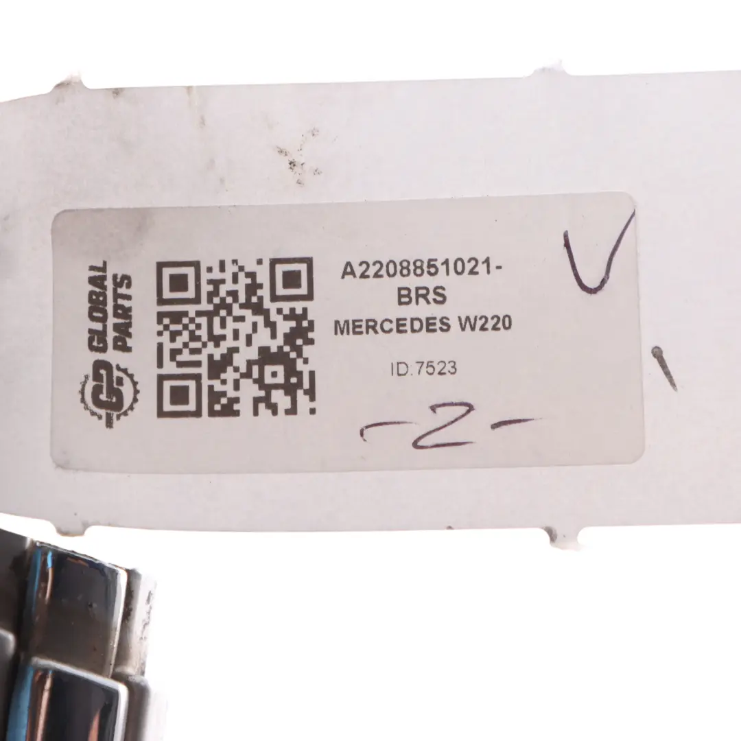 Mercedes W220 Rear Bumper Moulding Right O/S Brilliant Silver 9744 A2208851021