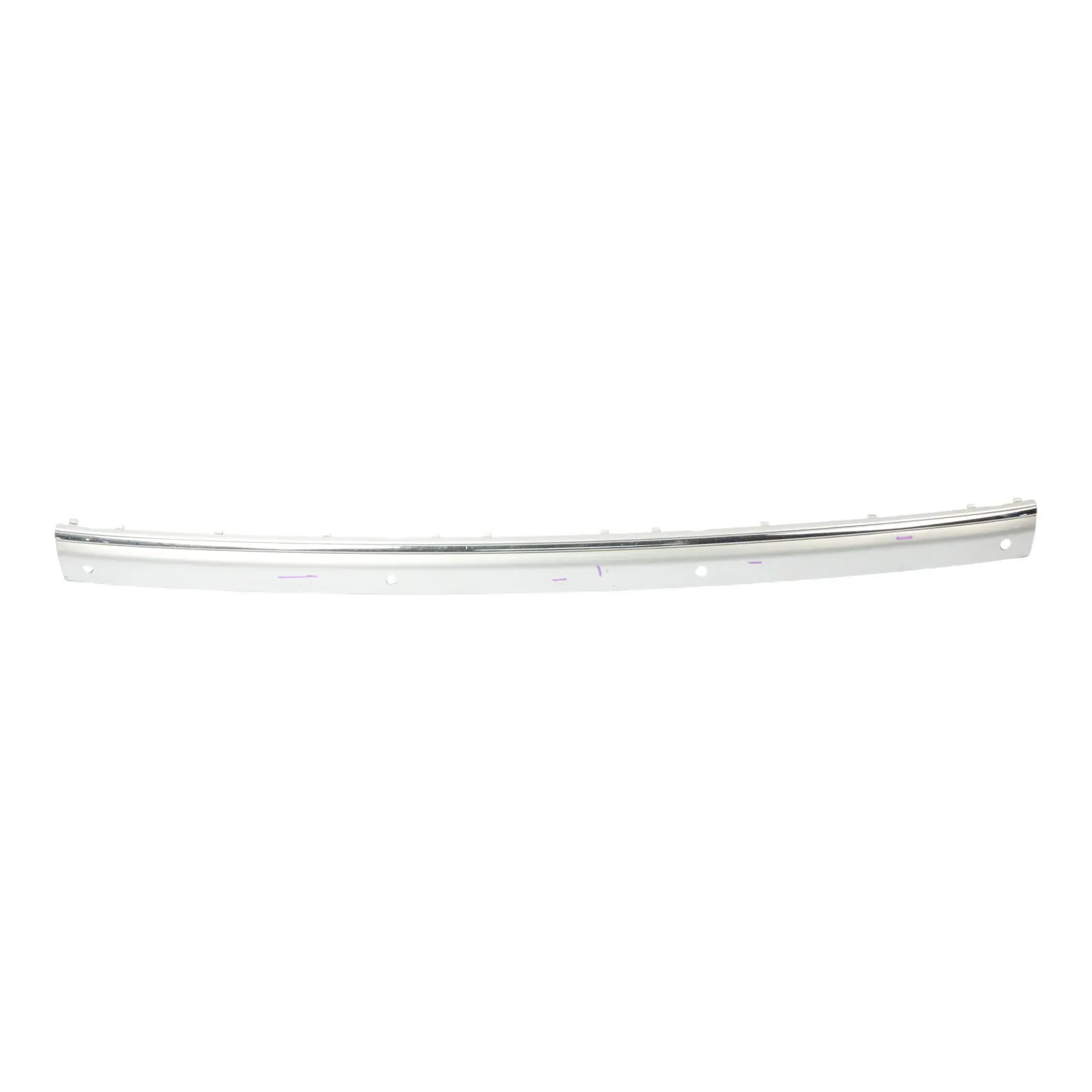 Mercedes W220 Rear Bumper Central Trim Strip Brilliant Silver Metallic - 9744
