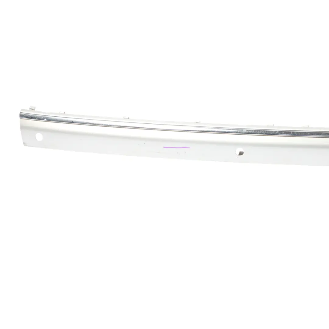 Mercedes W220 Rear Bumper Central Trim Strip Brilliant Silver Metallic - 9744