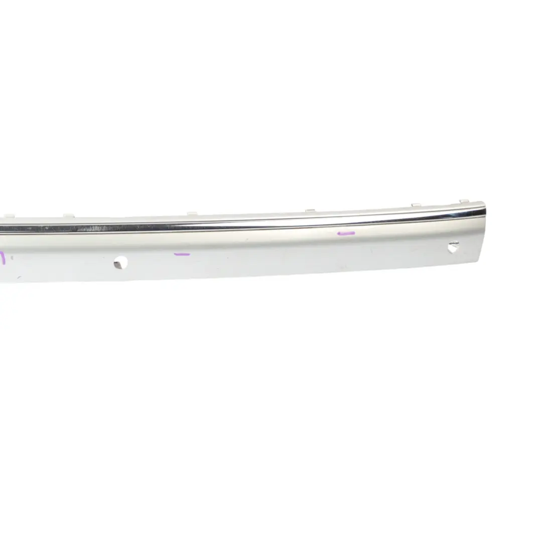 Mercedes W220 Rear Bumper Central Trim Strip Brilliant Silver Metallic - 9744