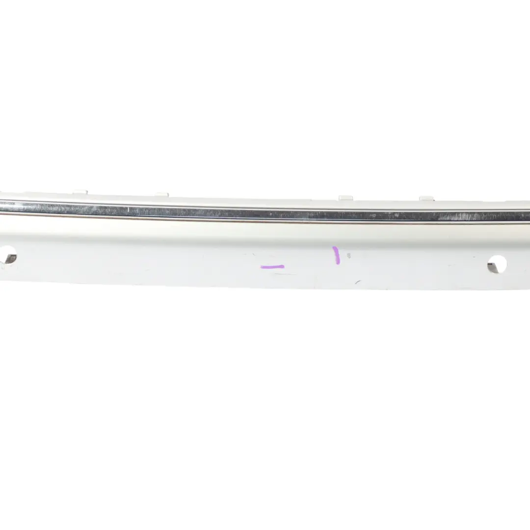 Mercedes W220 Rear Bumper Central Trim Strip Brilliant Silver Metallic - 9744