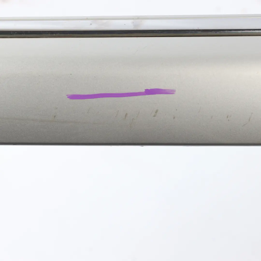 Mercedes W220 Rear Bumper Central Trim Strip Brilliant Silver Metallic - 9744
