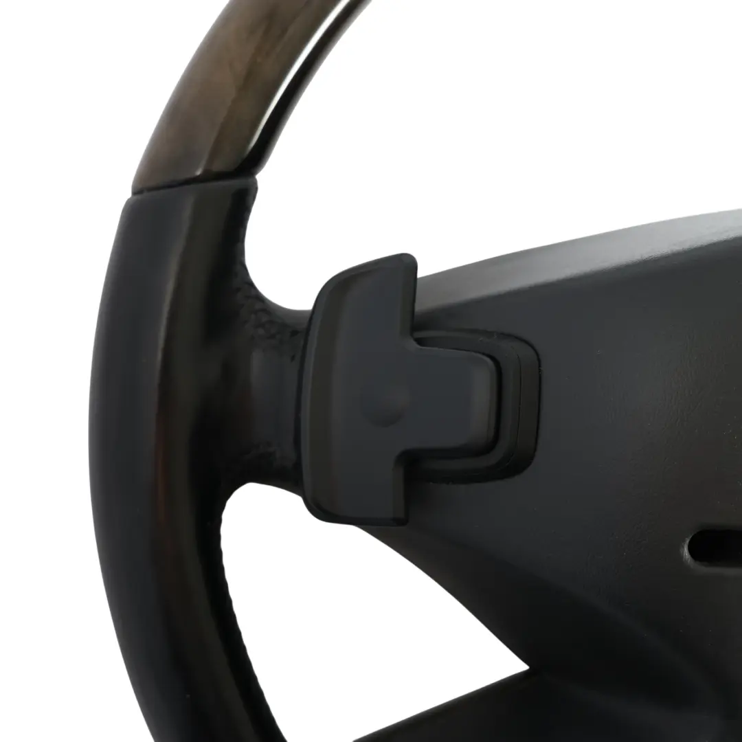 Mercedes CL C216 W221 Black Leather Steering Wheel Wood Ash Black A2214600018