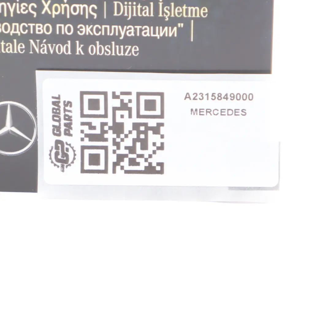 Mercedes Owner's Manual CD Digital Instructions Guide A2315849000