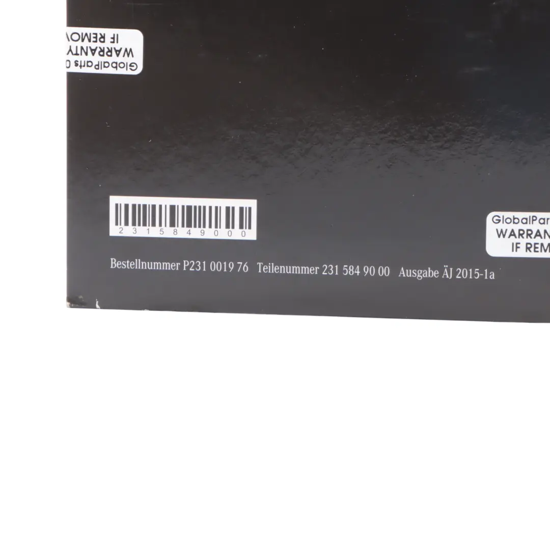 Mercedes Owner's Manual CD Digital Instructions Guide A2315849000