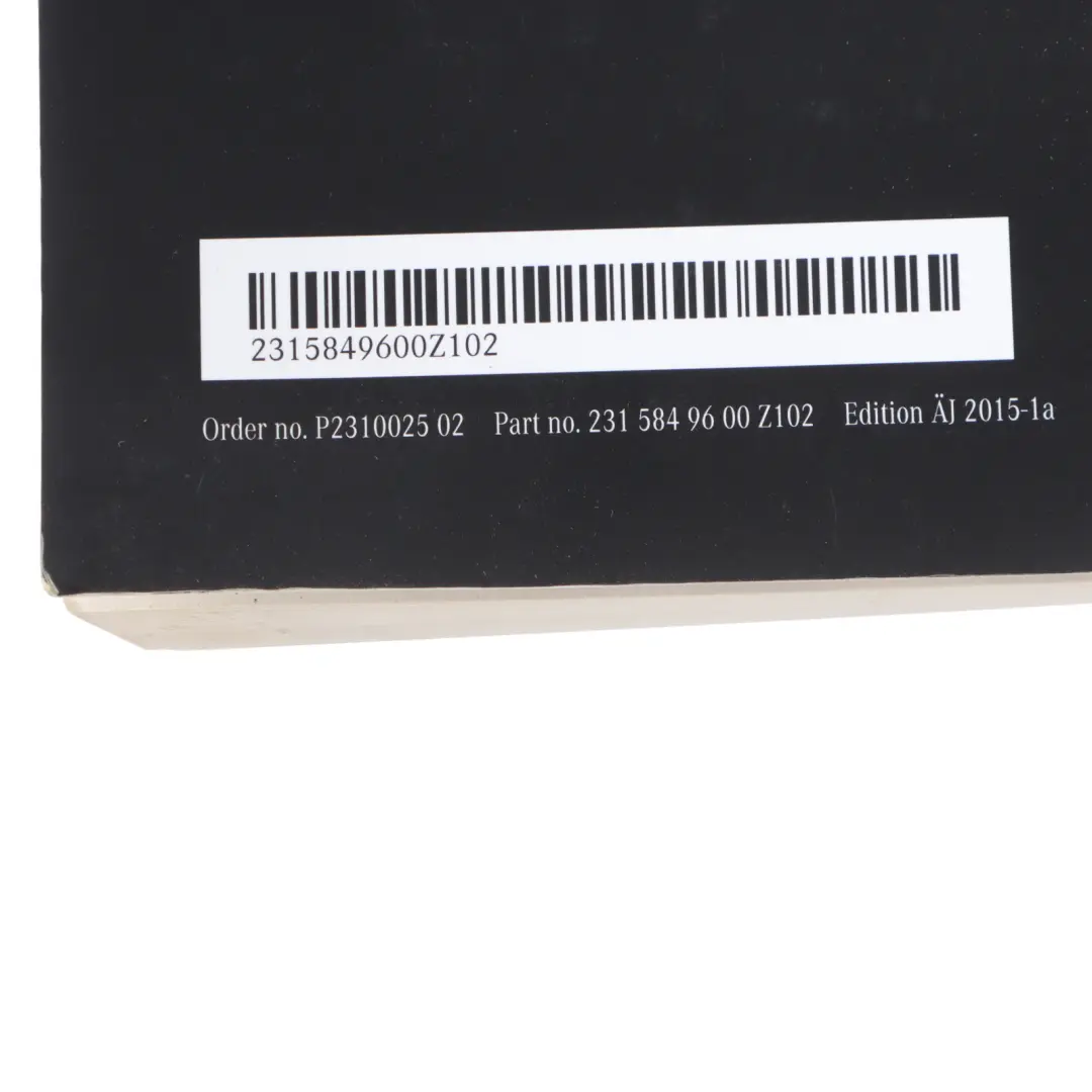 Mercedes R231 Owners Manual Service Handbook Booklet Wallet Case A2315849600