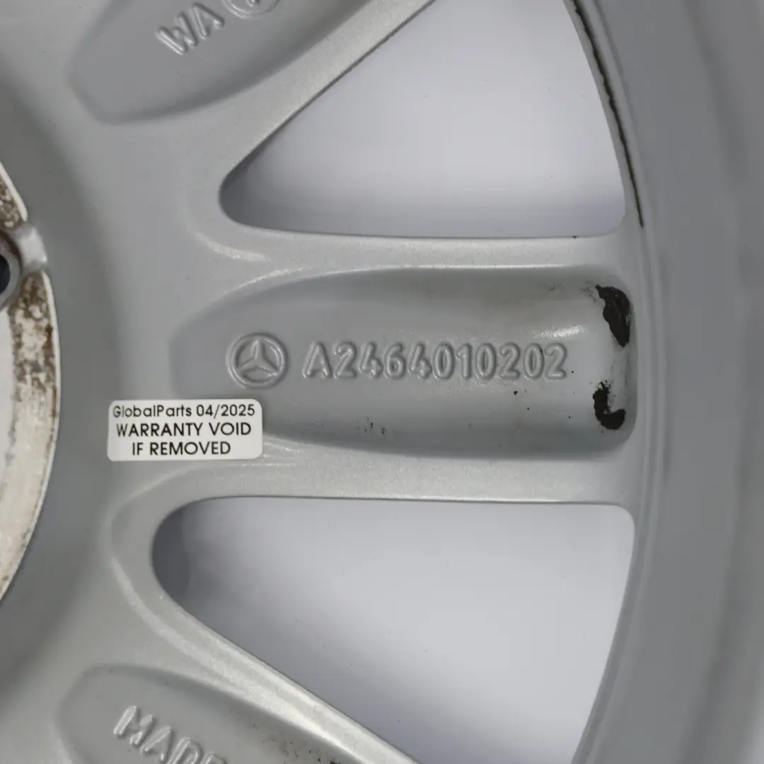 Mercedes W176 W246 Silber 10-Spoke Alufelge Alu Felge 16" ET:58 6,5J A2464010202