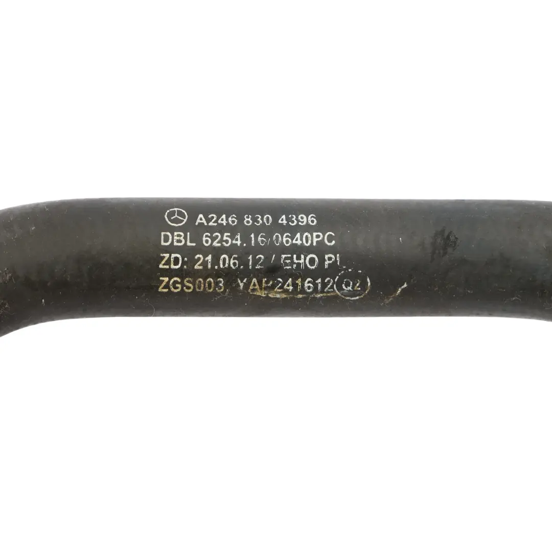 Mercedes W176 OM607 Diesel Water Coolant Hose Line Tube Pipe A2468304396