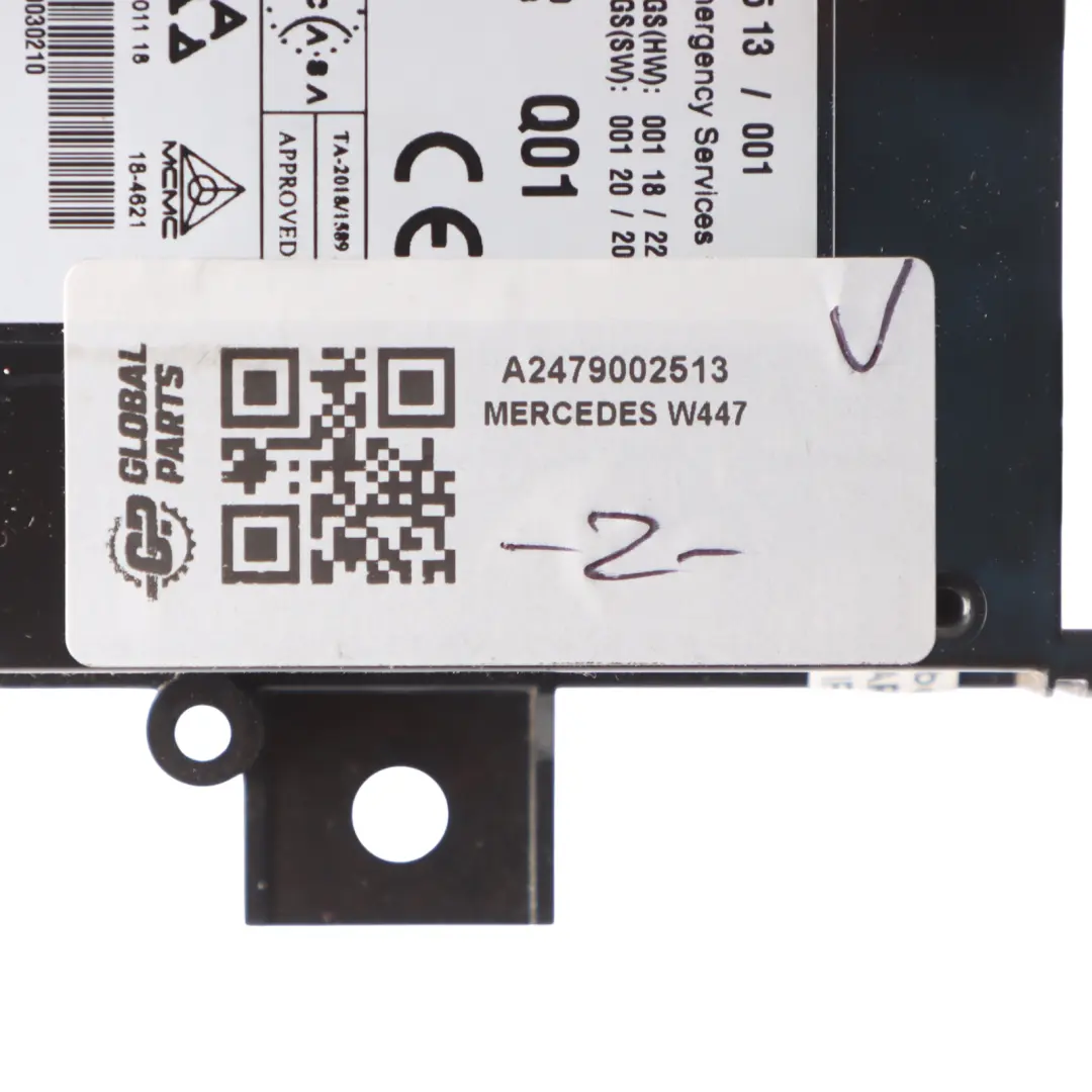 Telematic Control Module Mercedes W447 W907 W910 Telematics Unit A2479002513
