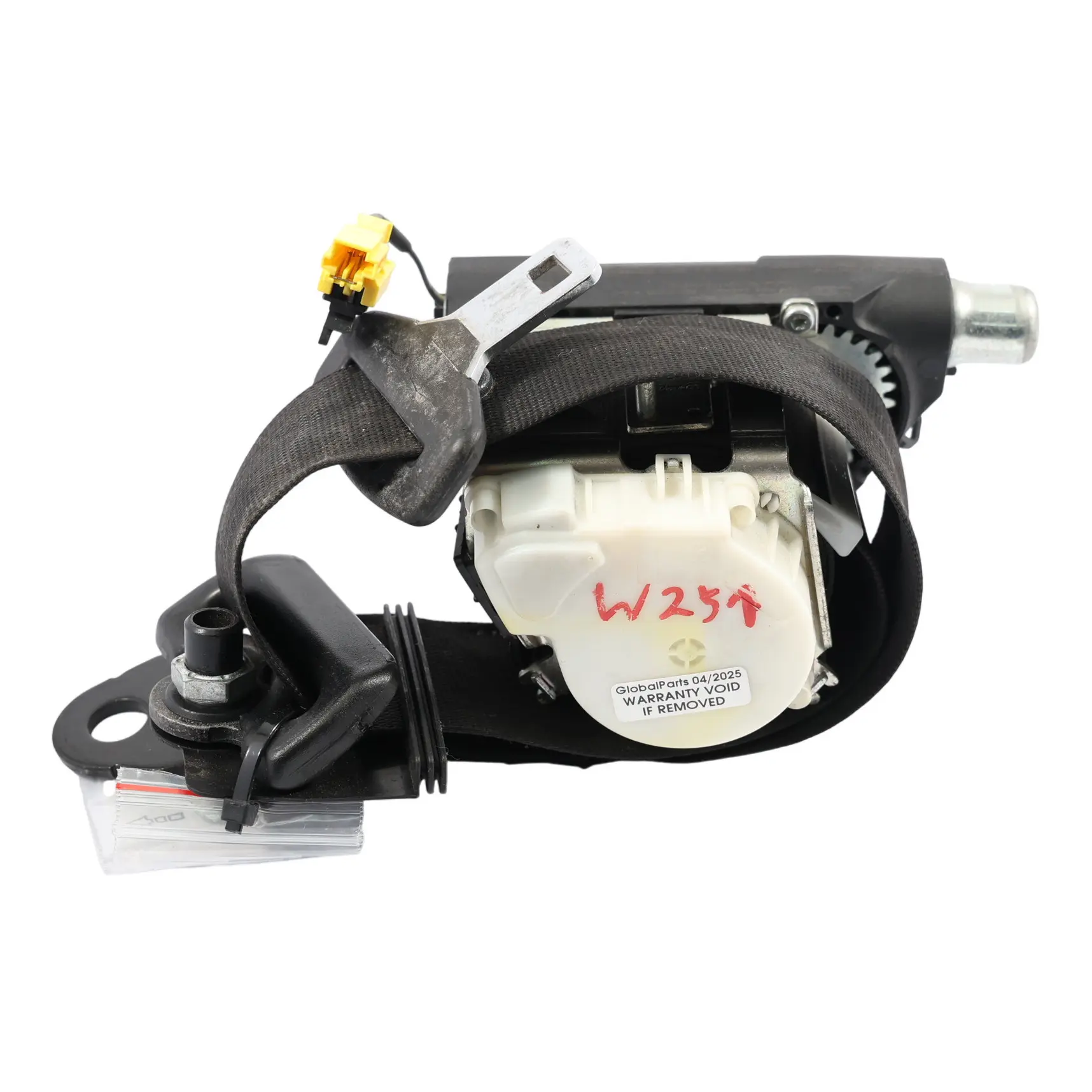 Mercedes W251 Dritte Reihe Hinten Klapp Sitz Gurt Links Schwarz A2518608185