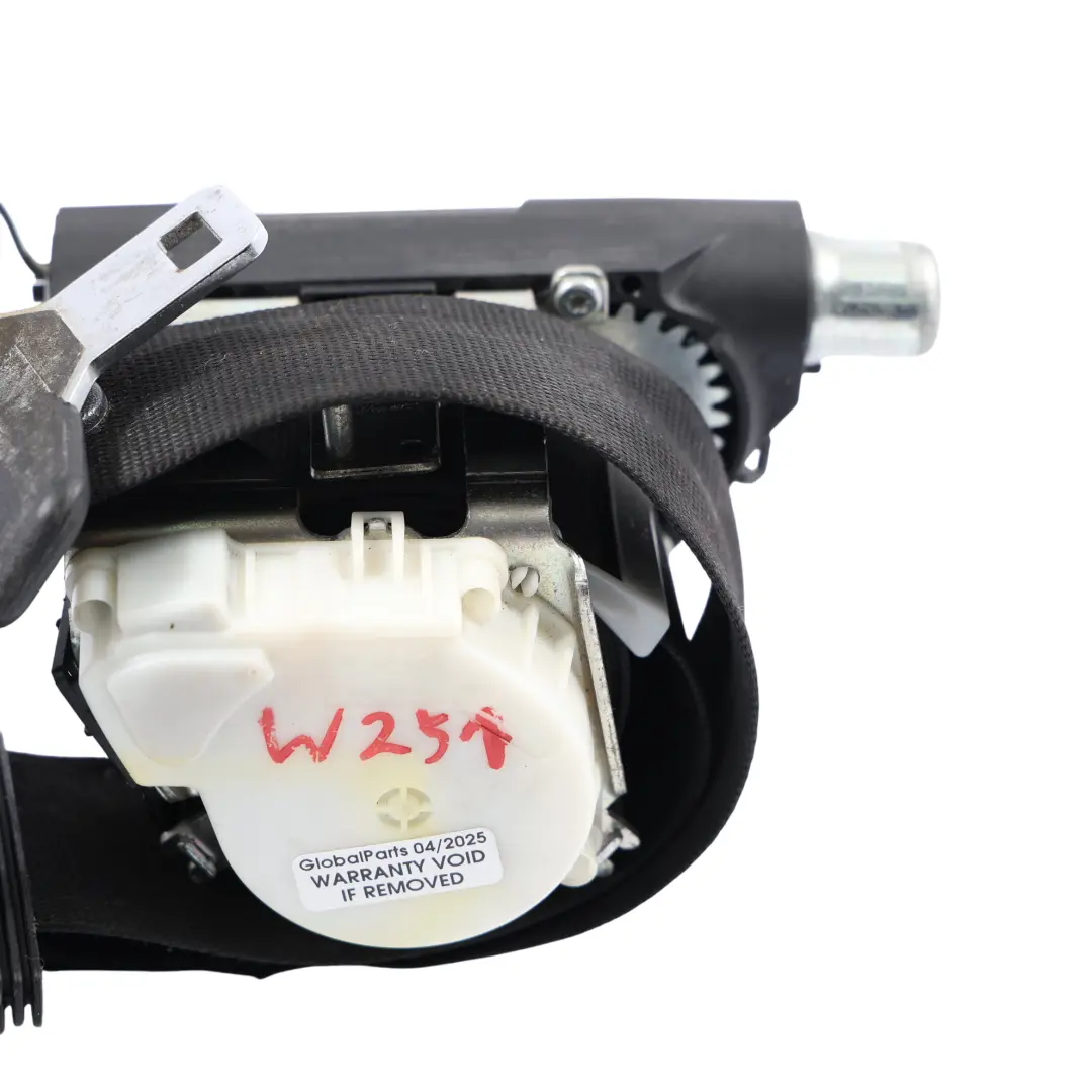 Mercedes W251 Dritte Reihe Hinten Klapp Sitz Gurt Links Schwarz A2518608185