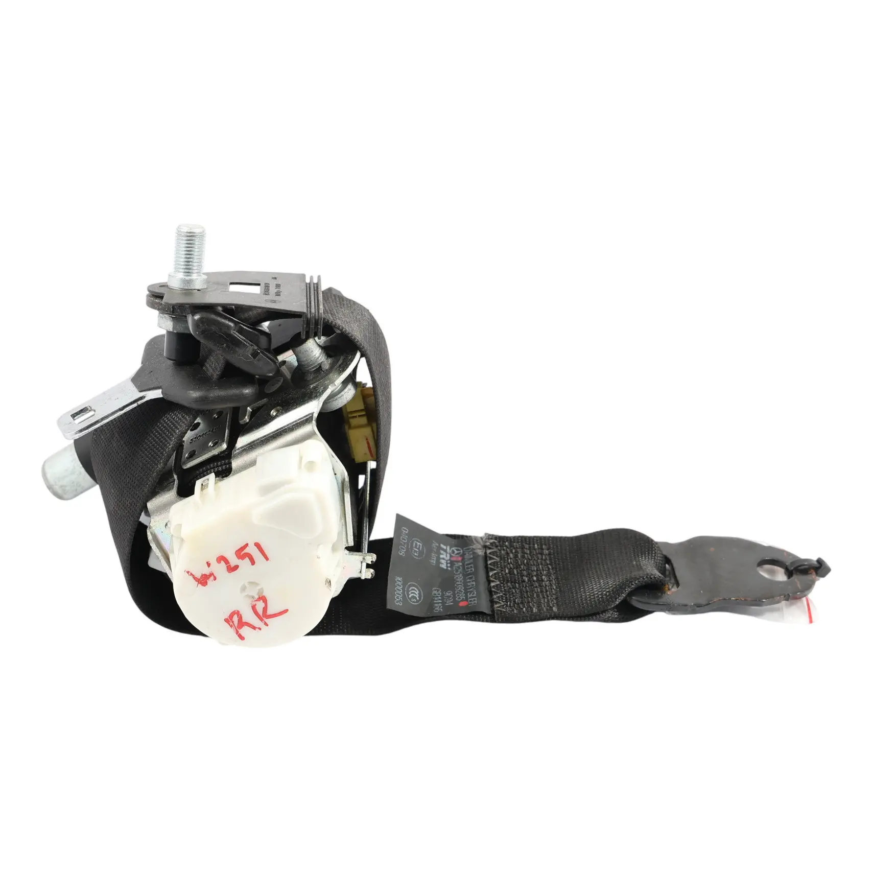 Mercedes W251 Rear Third Row Folding Seat Belt Right O/S Black A2518608285