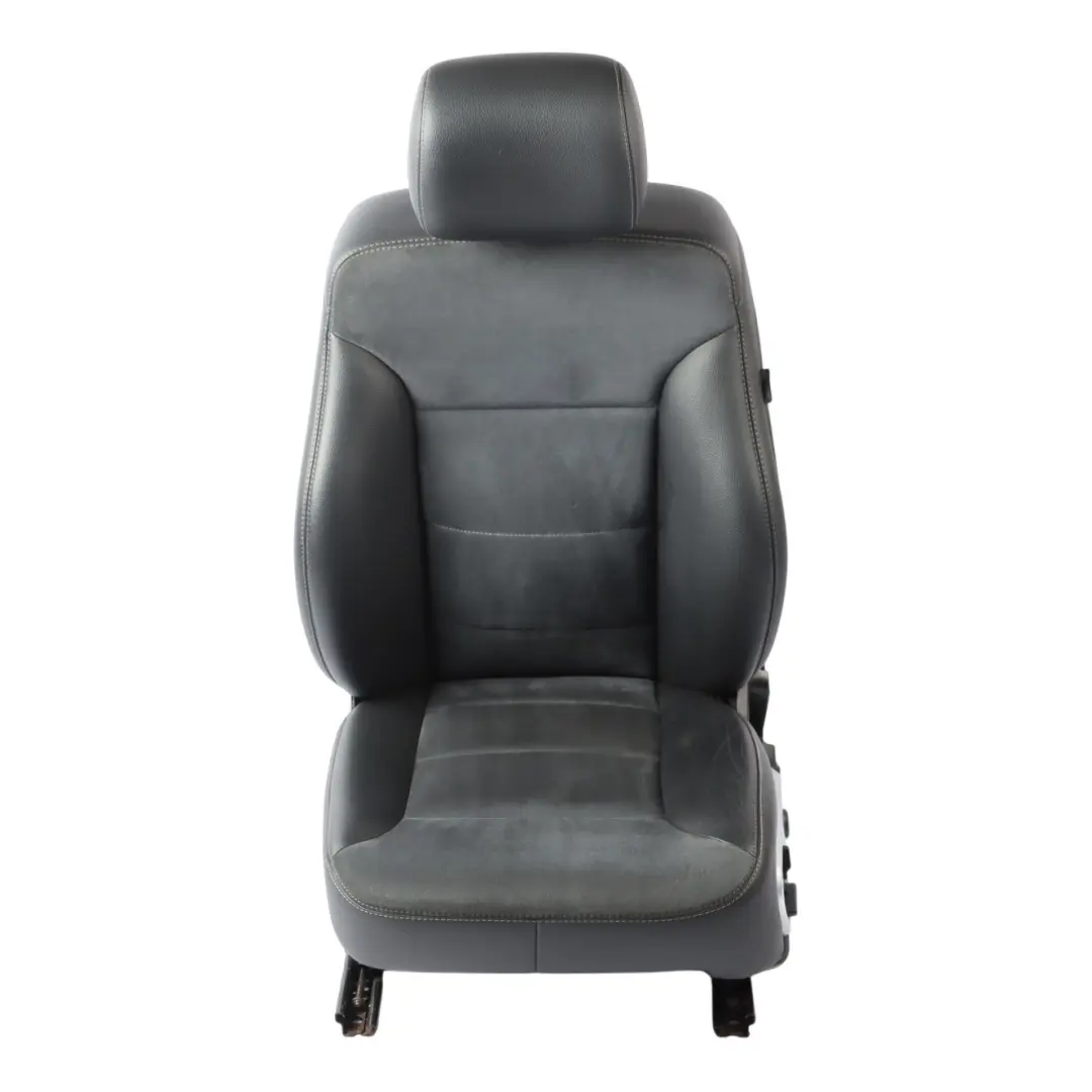 Mercedes ML W164 Sport Front Seat Electric Heated Left N/S Leather Velour Black