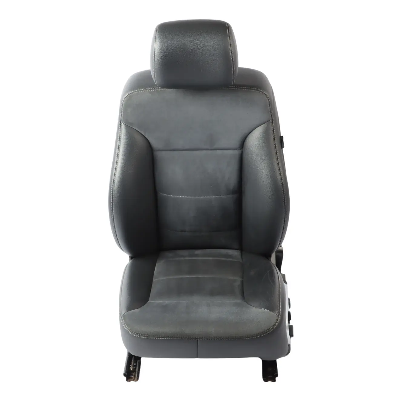 Mercedes ML W164 Sport Front Seat Electric Heated Left N/S Leather Velour Black