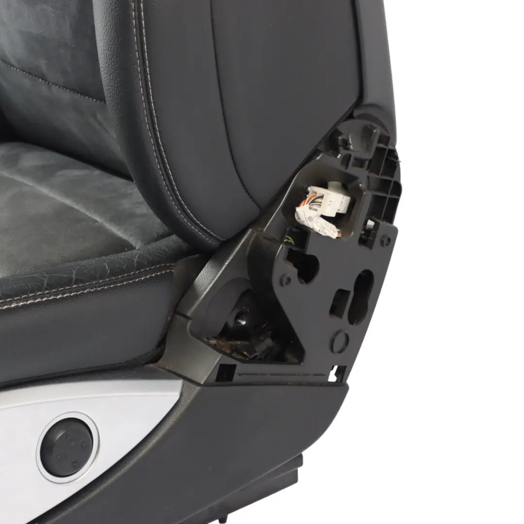 Mercedes ML W164 Sport Front Seat Electric Heated Left N/S Leather Velour Black