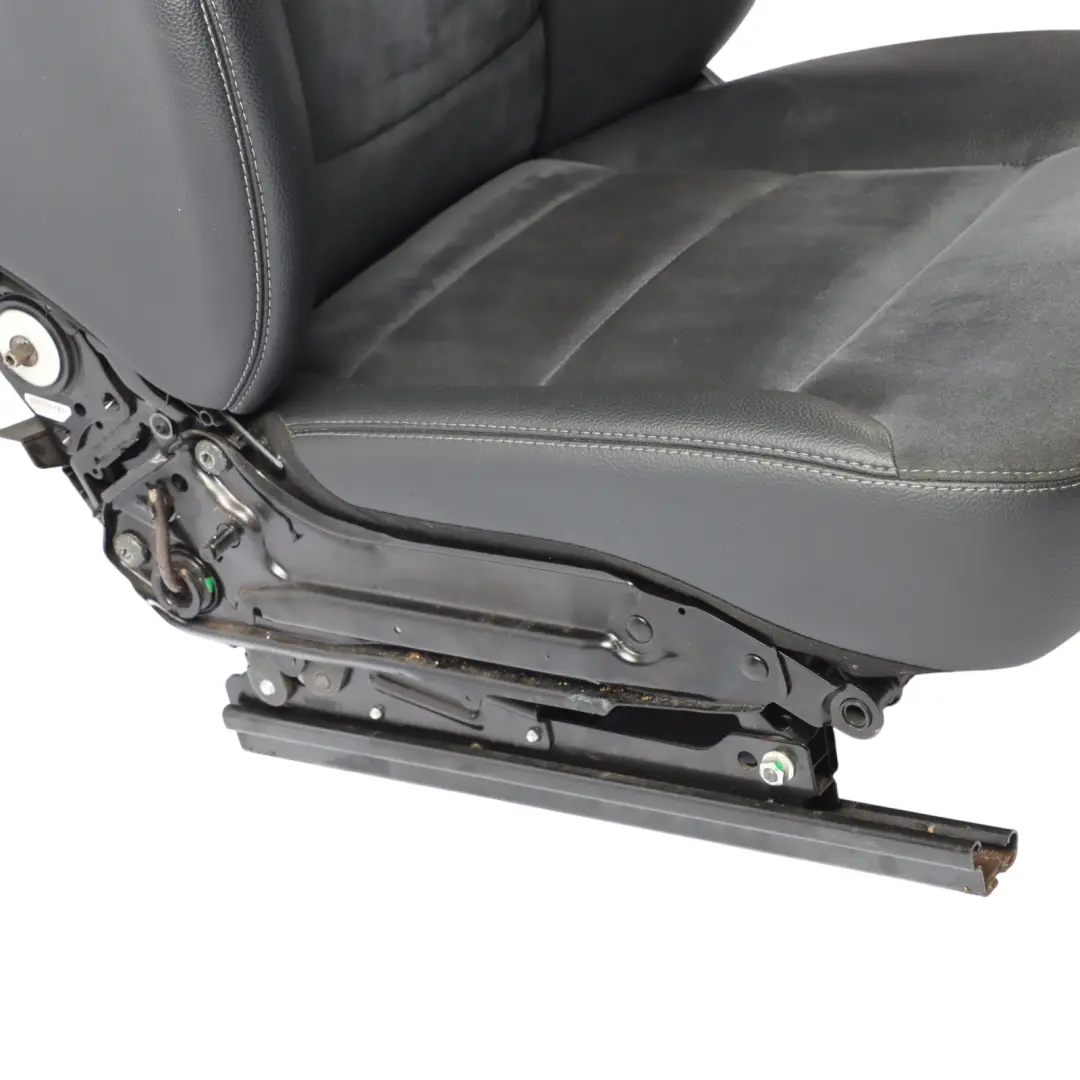 Mercedes ML W164 Sport Front Seat Electric Heated Left N/S Leather Velour Black