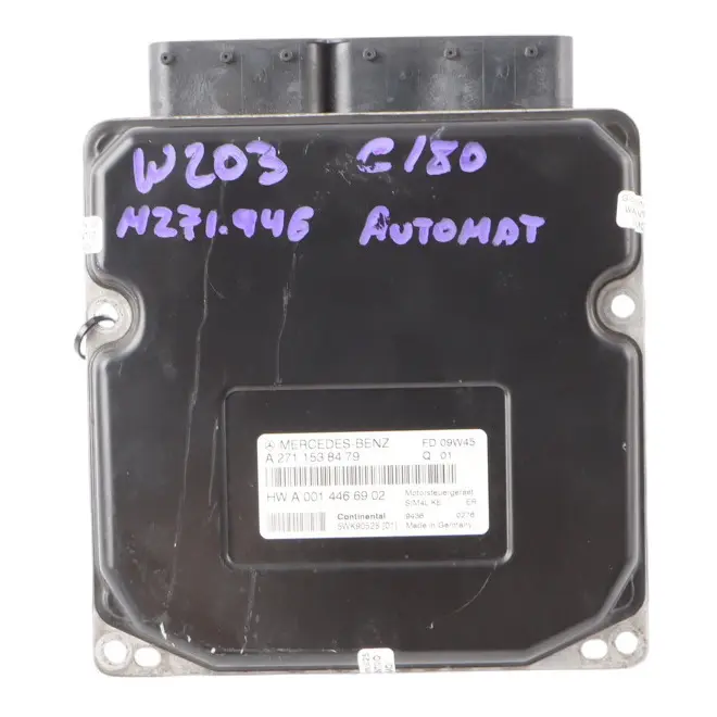 Mercedes W203 C118 M271.946 143HP Engine Control ECU A6121536379 Automatic