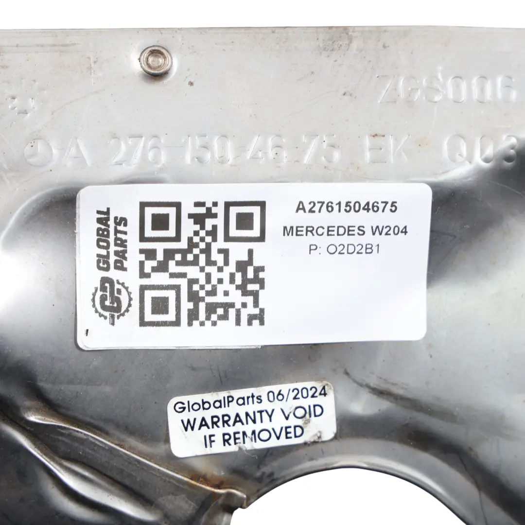 Motor Hitze Schild Mercedes W204 C207 W212 Hitze Schutz Blech A2761504675