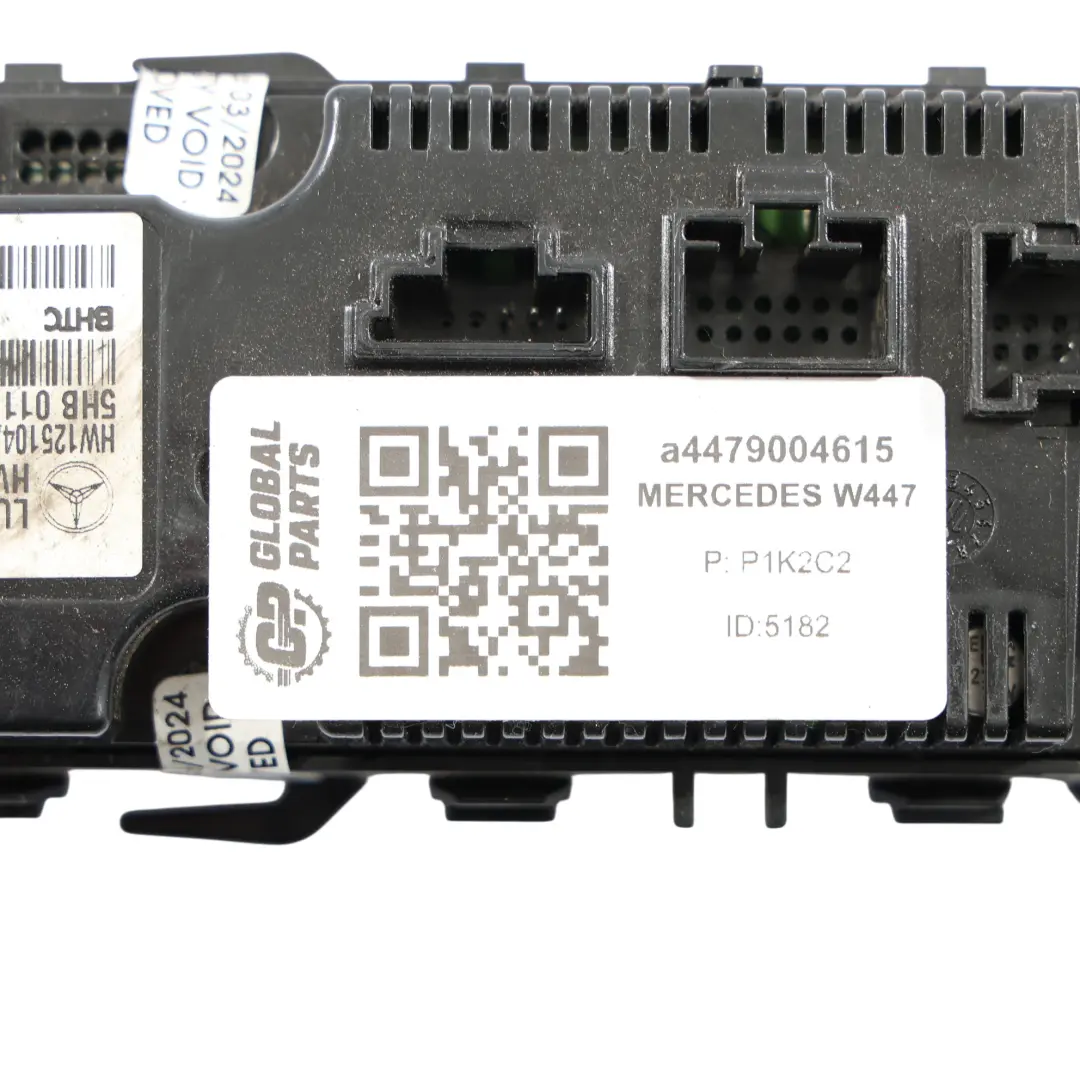 Mercedes W447 Panneau Commande Climatisation Tableau Bord A4479004615