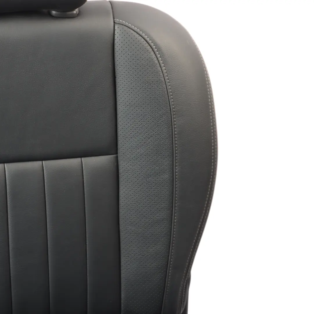 Mercedes W470 Rear Seat Bench Backrest Interior Leather Black