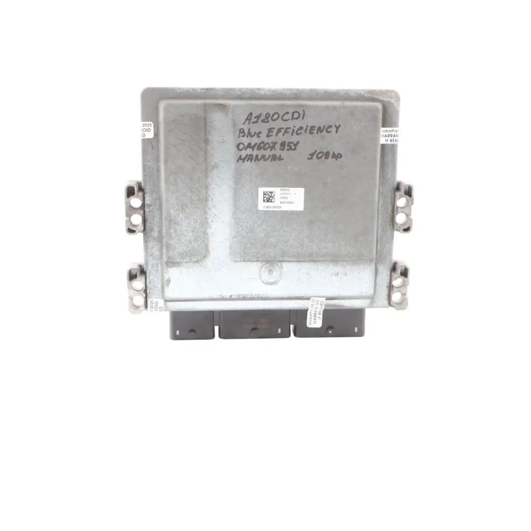 Mercedes W176 A180 CDI OM607.951 BE 109HP Engine ECU A6079002200 Manual