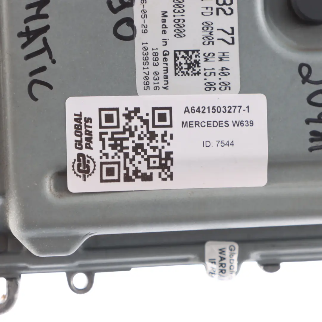 Mercedes Viano W639 3.0 CDI OM642.990 204HP Engine ECU Kit A6421503277 Automatic