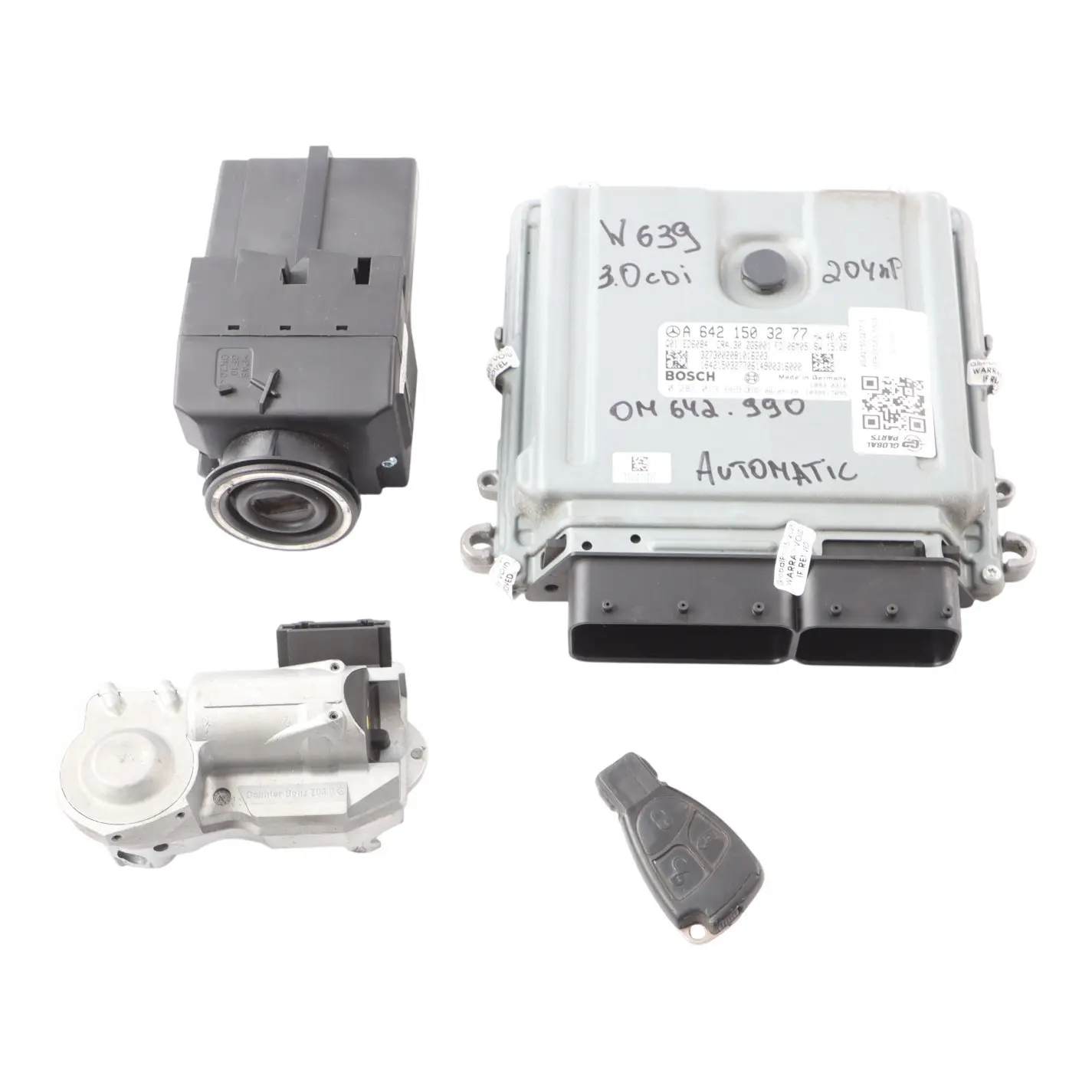 Mercedes Viano W639 3.0 CDI OM642.990 204HP Engine ECU Kit A6421503277 Automatic