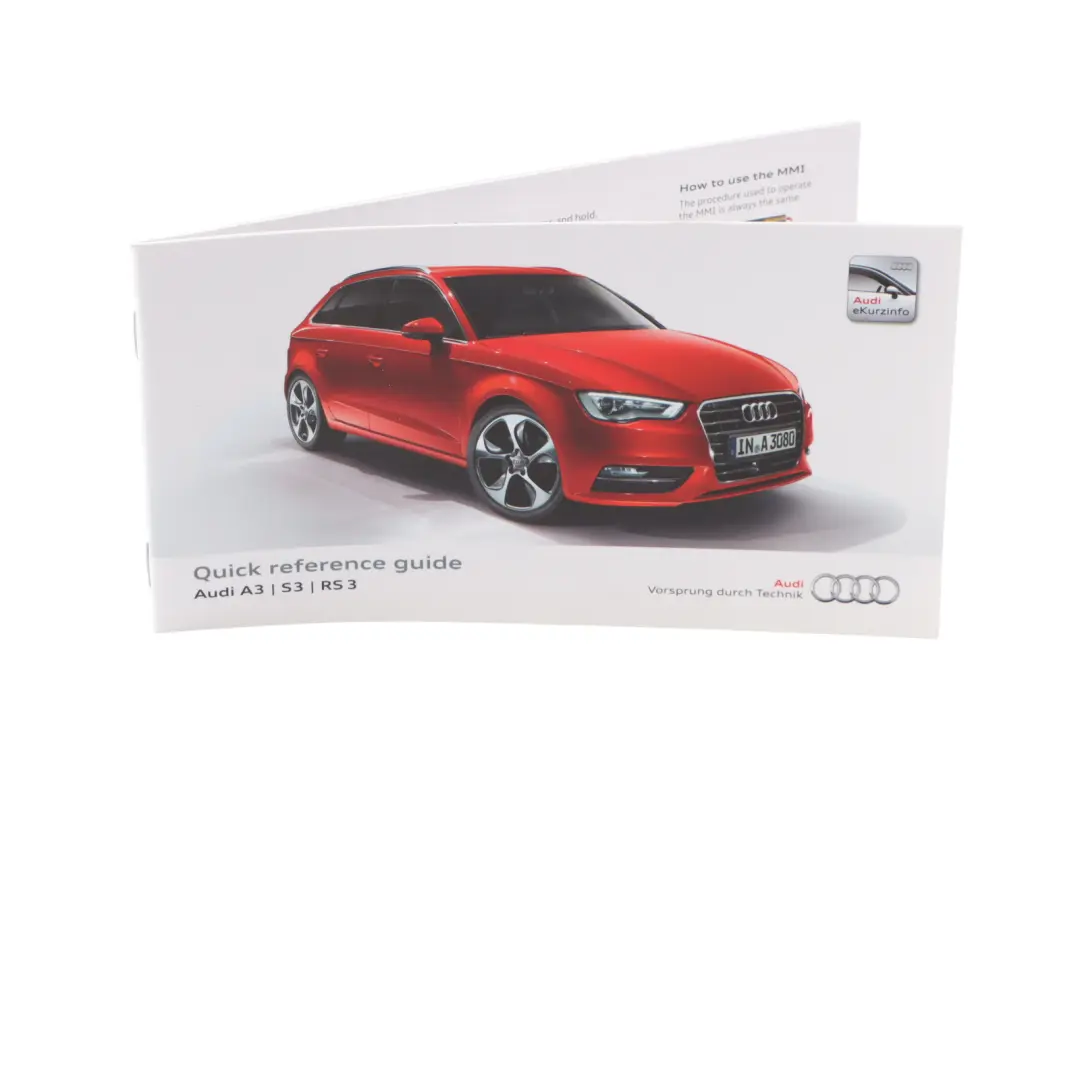 Audi A3 S3 RS3 8V Owner's Manual Service Booklet Book Set Pouch Case Wallet