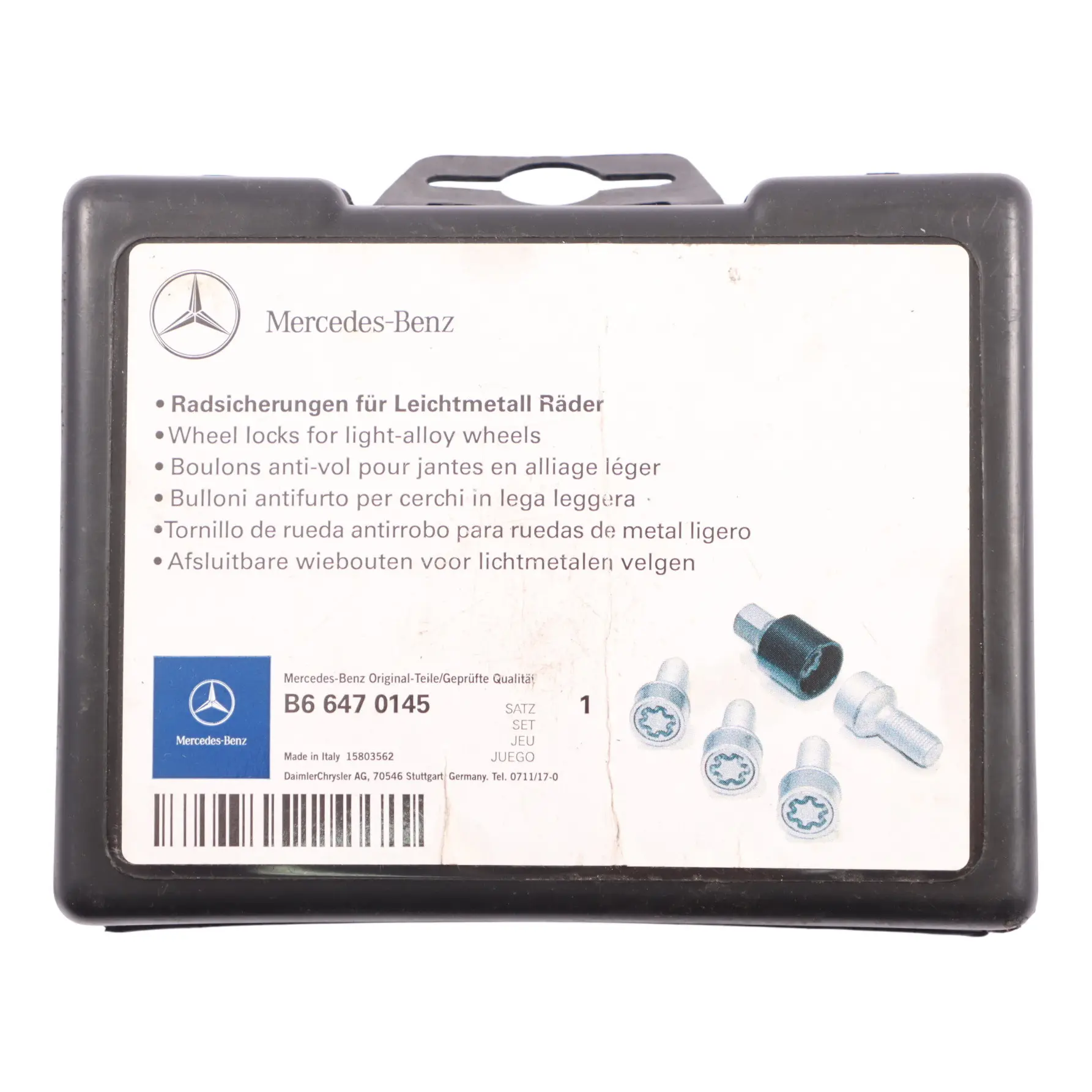 Mercedes ML W164 Anti Theft Bolts Wheel Alloy Secure Locks B66470145
