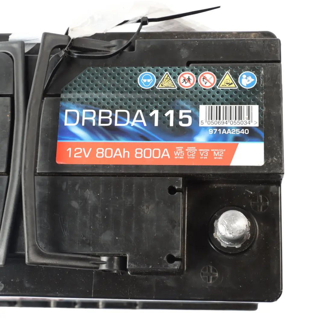 DriveTec Heavy Duty 12V Accumulator Car Battery 80Ah 800A DM110