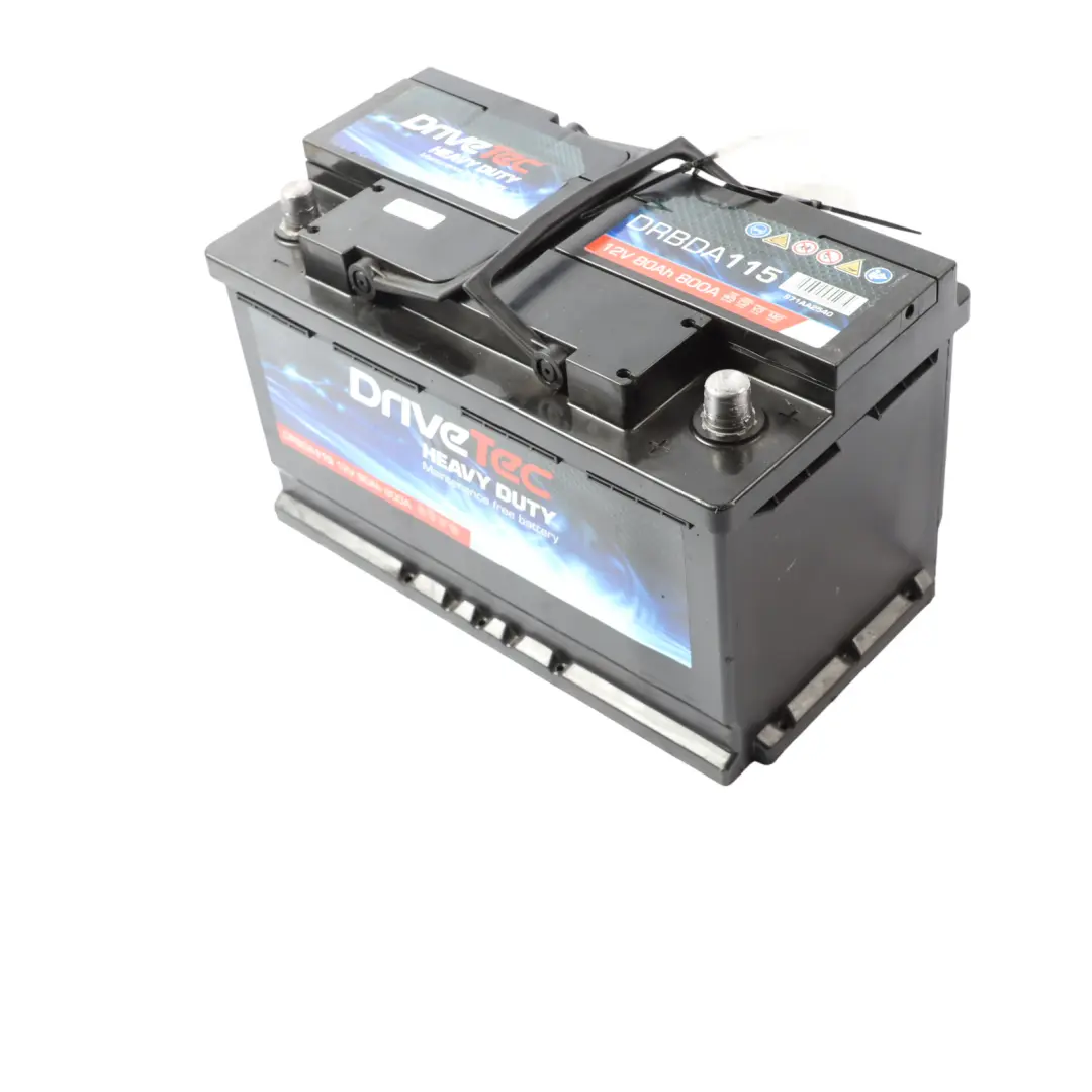 DriveTec Heavy Duty 12V Accumulator Car Battery 80Ah 800A DM110