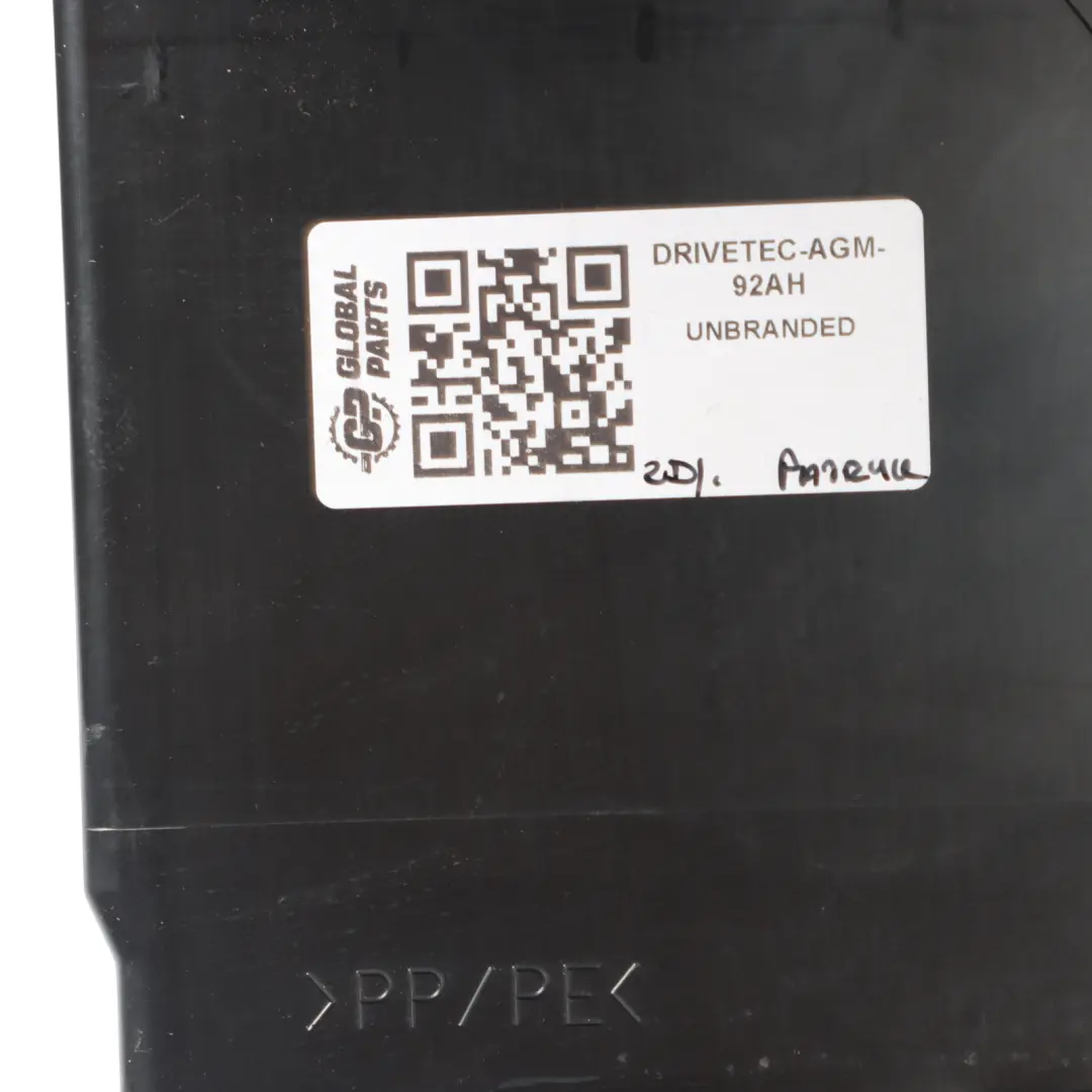 DriveTec AGM Start-Stop 12V Accumulator Battery 92Ah 850A DA019