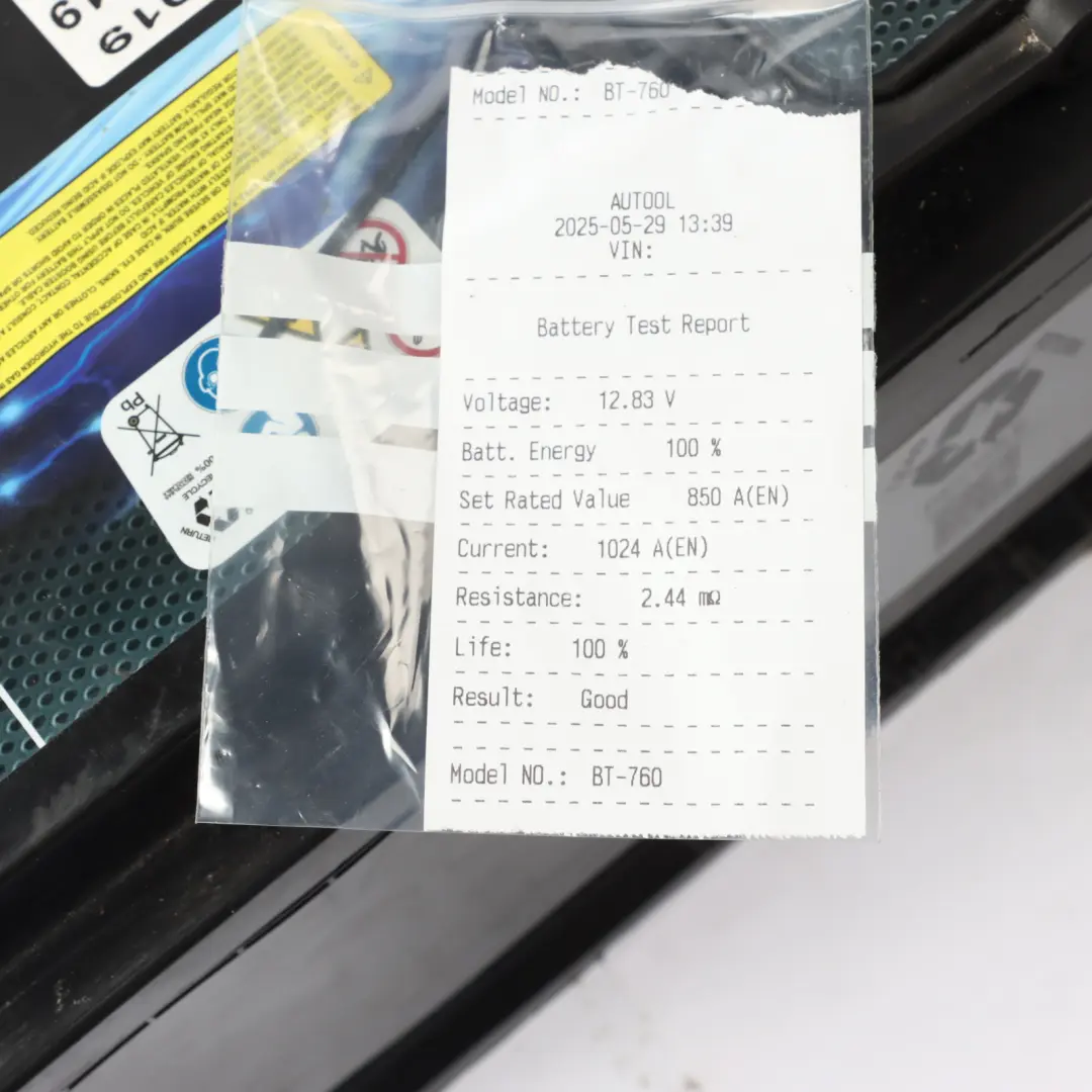 DriveTec AGM Start-Stop 12V Accumulator Battery 92Ah 850A DA019