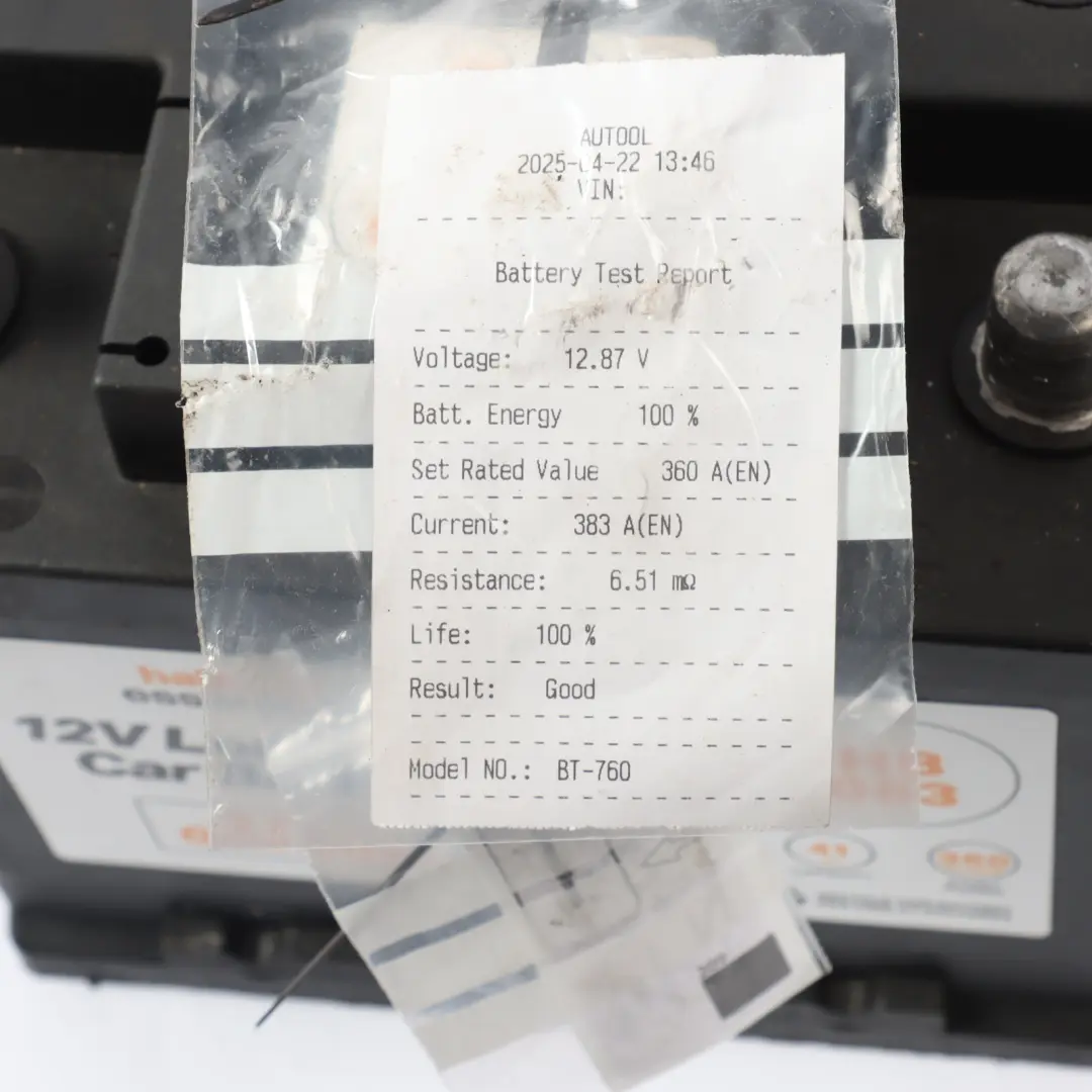 Halfords 12V Calcium Accumulator Battery Electrical Unit 41Ah 360A HB063