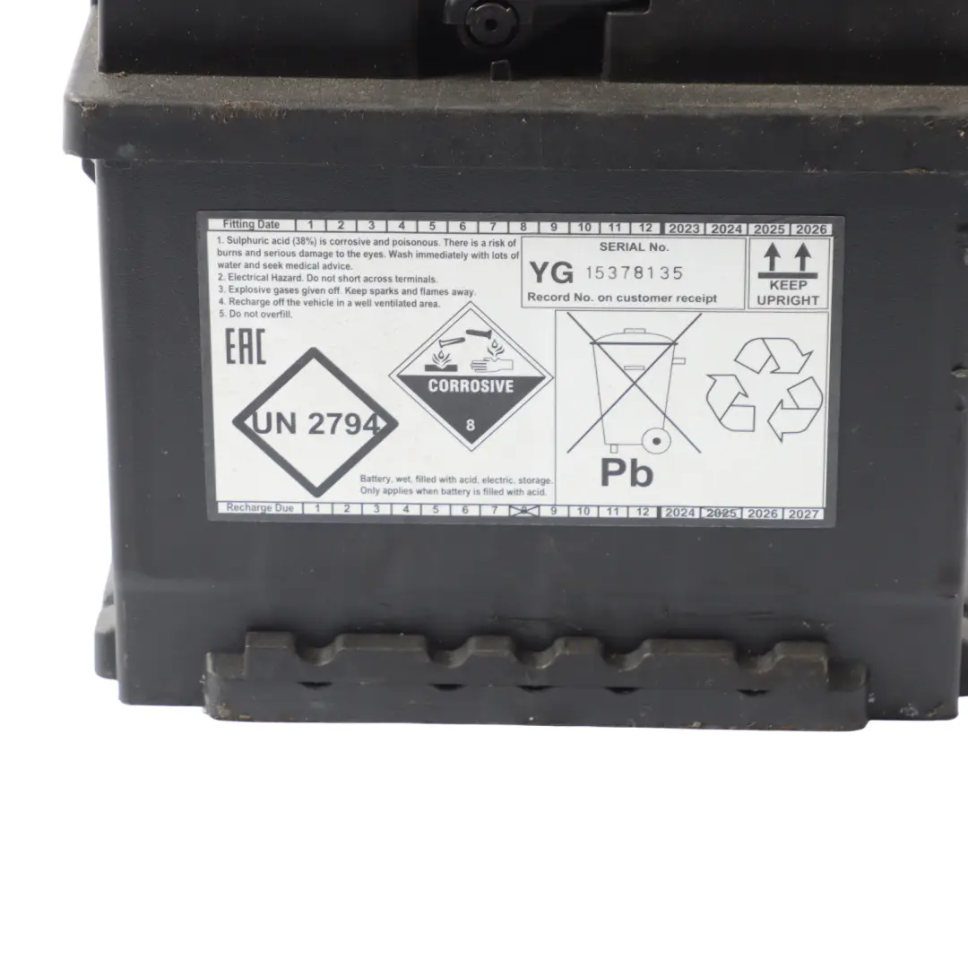 Halfords 12V Calcium Accumulator Battery Electrical Unit 41Ah 360A HB063