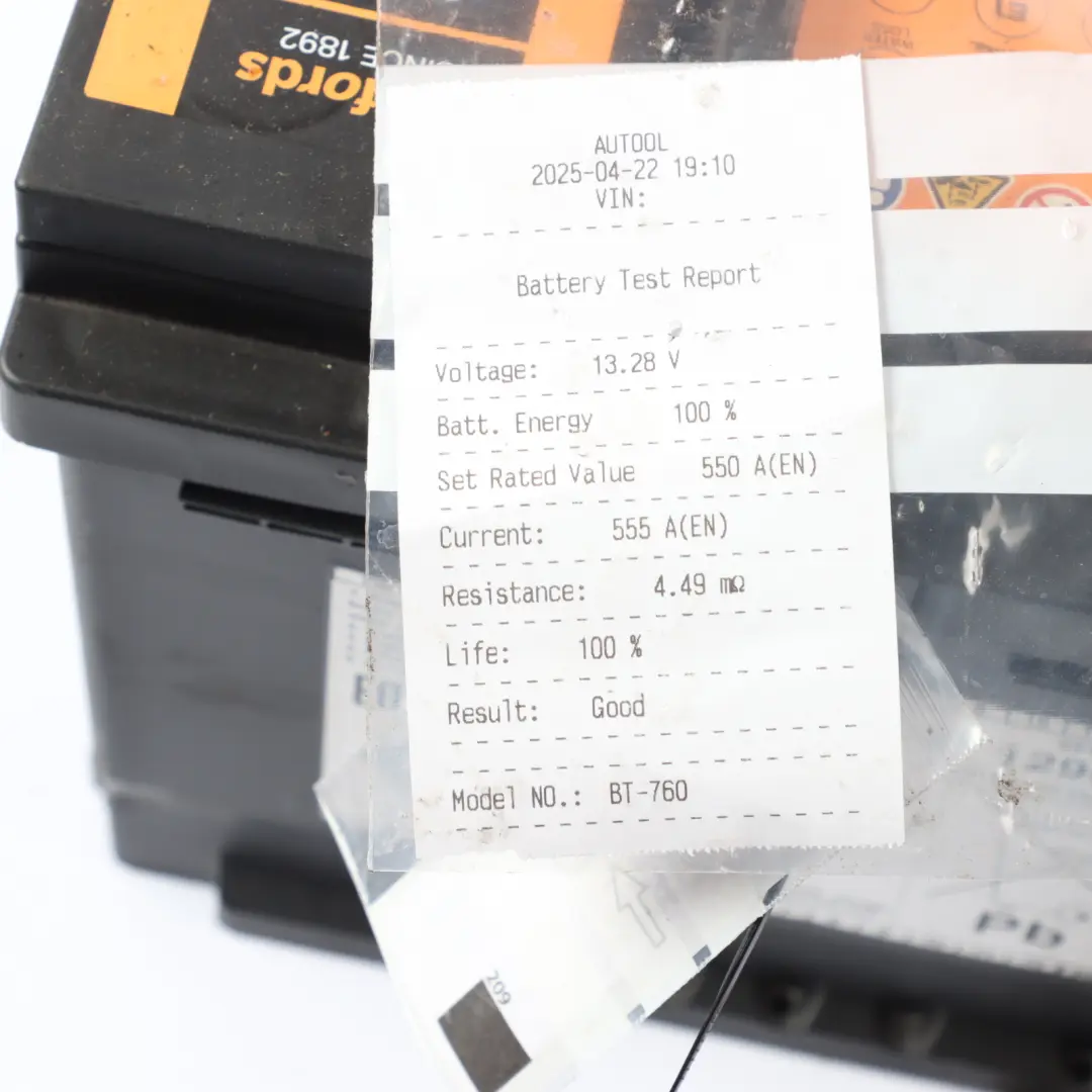Halfords 12V Calcium Accumulator Battery Electrical Unit 62Ah 550A HCB027