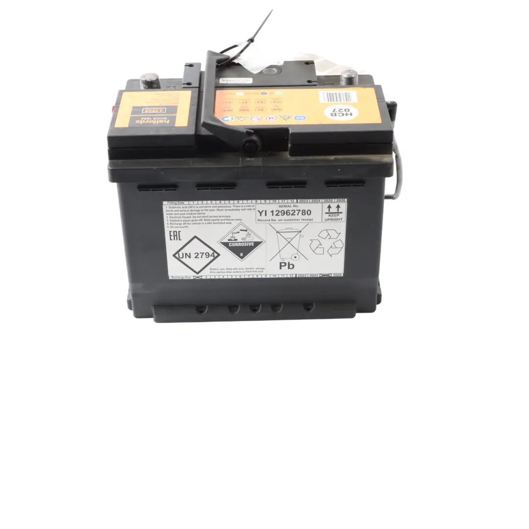 Halfords 12V Calcium Accumulator Battery Electrical Unit 62Ah 550A HCB027