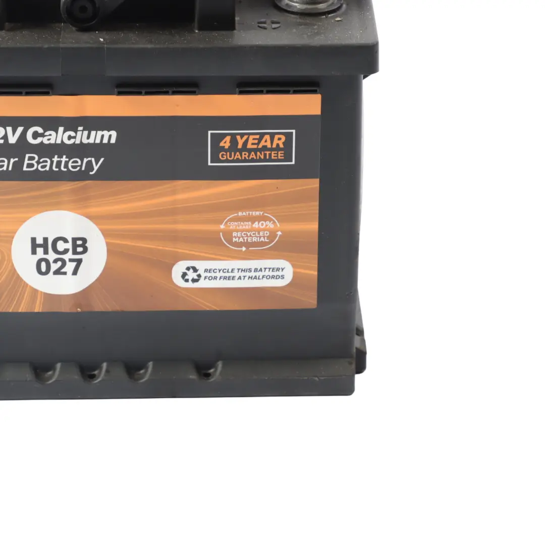 Halfords 12V Calcium Accumulator Battery Electrical Unit 62Ah 550A HCB027