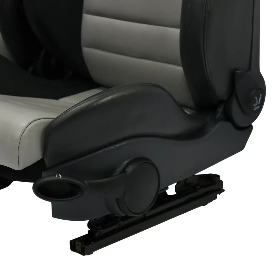 Mini Cooper S R50 R53 Sport Cuero Calefacción Asientos Recaro Panther Negro