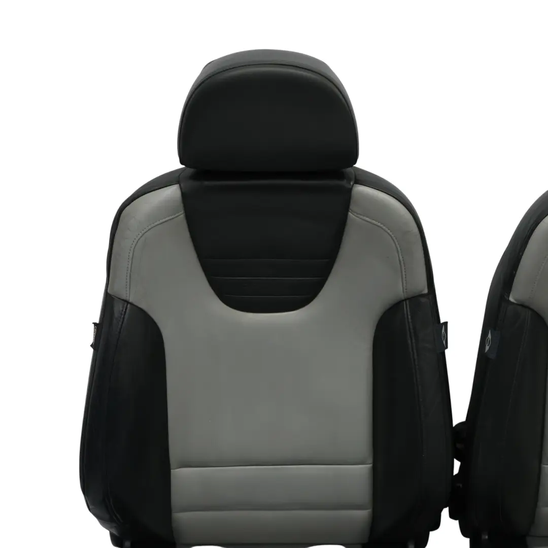 Mini Cooper S R50 R53 Sport Cuero Calefacción Asientos Recaro Panther Negro